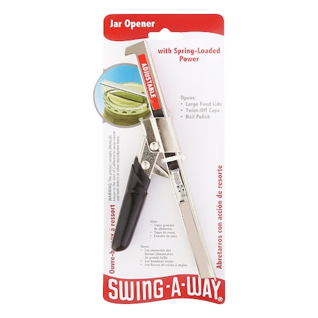 Swing-A-Way Swing-A-Way Black/Silver Steel Jar Opener 711BK